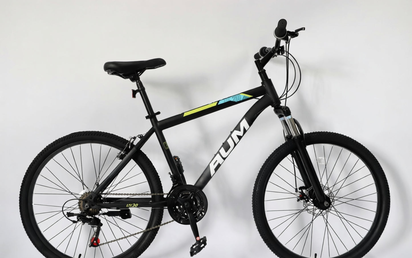 24 inch Wheel Mountain Bike, Mountain Bicycle Front Suspension Fork, Double Disc Brakes and Steel Frame, MTB Bicycle for Adult Men and Women